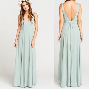 Show Me Your Mumu Jenn Dress Silver Sage NEW